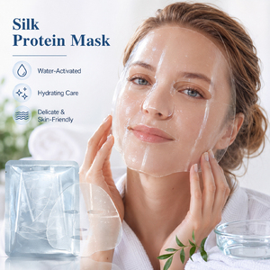 Masque facial en feuille de collagène hydrolysé hydratant OEM ODM avec acide hyaluronique, activé à l'eau en 3-5 minutes - Product Image 5