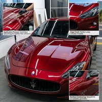 Film de protection liquide rouge cerise auto-cicatrisant haute brillance résistant aux rayures protection UV 99% IR 90% garantie 3 ans installation facile PET