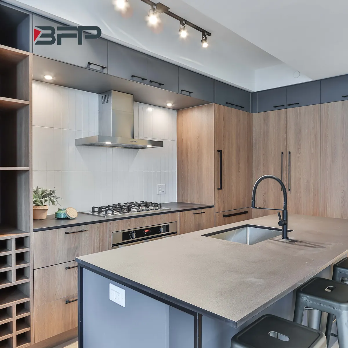 Fancy Modular Kitchen cabinet european style Smart kitchen Cabinet