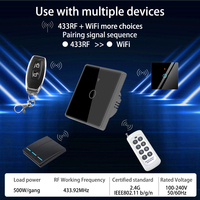 Commande par Smartphone Interrupteur intelligent Interrupteur mural Télécommande Smart Home 1 Gang Switch
