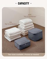 Organisateur de sac de rangement à auto-compression ultra peu encombrant pour couette couverture literie vêtements voyage organisation à domicile