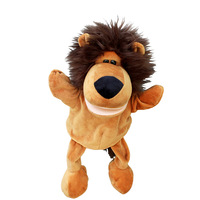 Vente Flash : Marionnette à main en peluche super douce en polyester et coton PP, motif lion de dessin animé, pour enfants, idéale pour les jeux