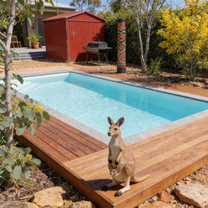 Piscine en fibre de verre hors sol avec jacuzzi, grandes piscines pour enfants, piscine froide - Product Image 6