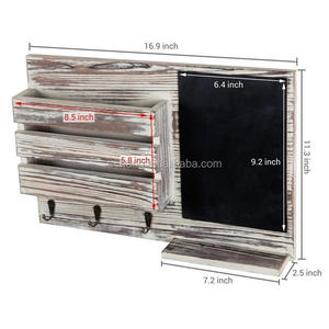 2026 <span class=keywords><strong>organisateur</strong></span> d'entrée en bois incendié avec tableau noir montage <span class=keywords><strong>mural</strong></span> entrée <span class=keywords><strong>courrier</strong></span> enveloppe <span class=keywords><strong>organisateur</strong></span> porte-clés crochets - Product Image 4