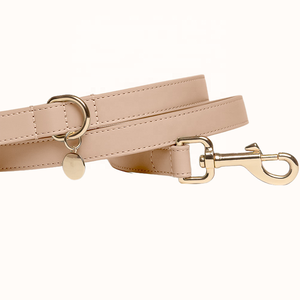 Konfor hissediyorum kolu özel renk turuncu pembe deri Pet kurşun yaka Set lüks el yapımı zanaat yüksek kaliteli deri köpek tasma - Product Image 4