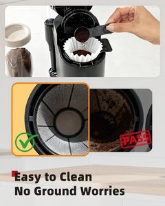 Lot de 200 tasses à café en papier et filtres de tailles variées de haute qualité, compatibles avec les machines à café à dosettes et à café moulu, 1-2 tasses, pour usage en café et pour les fêtes - Product Image 4