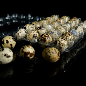 20-Hole Transparent Recyclable CPET Customizable <strong>Quail</strong> <strong>Egg</strong> <strong>Tray</strong> Blister Process Carton Farm Supermarket Kitchen-Stackable - Product Image 2