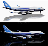 Modelo de avión de 47CM B747 con luz LED Original 747 para modelos de aviones de escritorio de regalo para adultos