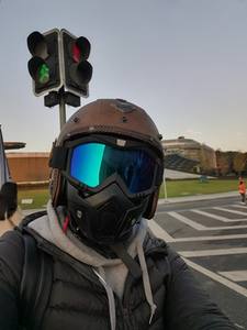 Casque de <span class=keywords><strong>moto</strong></span> rétro avec <span class=keywords><strong>masque</strong></span> 3/4, demi-visage en <span class=keywords><strong>cuir</strong></span>, casque classique, <span class=keywords><strong>Vintage</strong></span> - Product Image 4