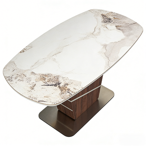 <span class=keywords><strong>Tavolo</strong></span> da <span class=keywords><strong>Cucina</strong></span> Facile da Montare, <span class=keywords><strong>Tavolo</strong></span> da Pranzo Moderno per <span class=keywords><strong>6</strong></span> Persone, <span class=keywords><strong>Tavolo</strong></span> Rettangolare in Pietra Sinterizzata per Sala da Pranzo - Product Image 5