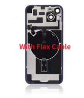 Couvercle arrière en verre avec flex pour iPhone 15 15 pro 15 Pro Max 15 Plus boîtier de porte arrière avec câble flexible sans fil