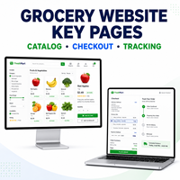Diseño y Desarrollo de Sitios Web de Comercio Electrónico de Abarrotes Personalizados con Catálogo de Productos, Horarios de Entrega y Carrito de Compras