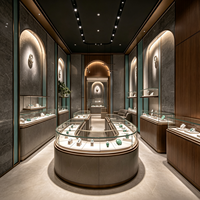 Aménagement intérieur de bijouterie de jade, solution clé en main pour l'aménagement complet de la boutique