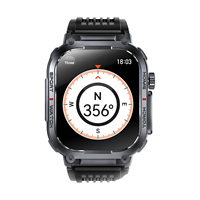 Neues Produkt 2026 S320B Outdoor Sport Smartwatch, Kompass, 2,02-Zoll HD-Bildschirm, Hochhelle Doppelbeleuchtung, Wasserdichte Smartwatch