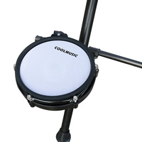 Instrument de musique DD4, batterie électronique portable en aluminium avec peaux de vache pour la pratique à domicile