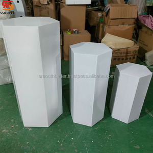 <span class=keywords><strong>Colonnine</strong></span> Esagonali in Metallo Nero per Matrimoni, Supporti per Esposizione, Supporti per Fiori in Ferro per Esposizione - Product Image 4