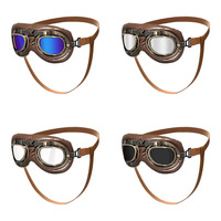 Prêt à expédier Lunettes de soleil vintage pour chien, coupe-vent, protection UV, pliables, avec rembourrage doux pour grands chiens, pour l'extérieur, vente en gros