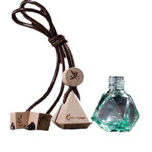 Diffuseur de parfum de luxe en forme de diamant pour voiture avec couvercle en bois pour décoration intérieure moderne, vente en gros, marque privée, qualité supérieure - Product Image 4