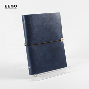 Акционный винтажный блокнот-органайзер А5 на 6 кольцах из искусственной кожи для экономии бюджета - Product Image 1