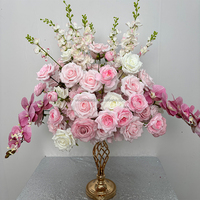Boules de fleurs artificielles romantiques faites à la main pour centres de table de mariage, banquets, anniversaires et décorations de la fête des Mères