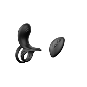 Unisex Vibratie Vertraging Ring Masturbator Zwart Afstandsbediening Slot Sperma Ring Fallus Paar Resonantie Seksproducten - Product Image 4