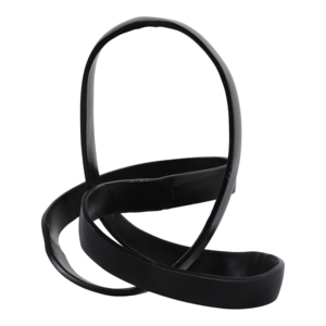Scultura a nodo in alluminio, decorazione moderna, statuetta per casa, ufficio, bagno, soggiorno, ornamento elegante - Product Image 4