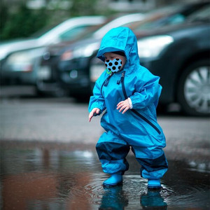 Combinaison de pluie pour enfants en polyester 210T, imperméable, une pièce, pour filles et garçons - Product Image 2