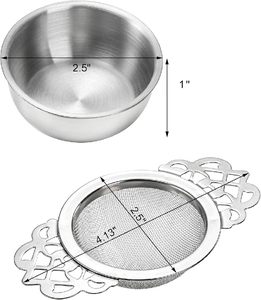 <b>Tea</b> Infusion Tool Flower Stainless Steel Wire Mesh Strainer / Loose <b>Tea</b> Filter Infuser - Product Image 3
