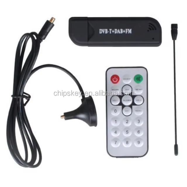 Mini USB RTL-SDR ADS-B Receiver Set DVB-T DAB FM RTL2832U R820T Tuner Radio Compatible Easy Install 25-1700 Sensor Modules Kit