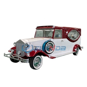High-end Quality White and Golden Funeral Vintage Car Supplier Electric High Quality Funeral Classic Car Special Transportation - Product Image 6