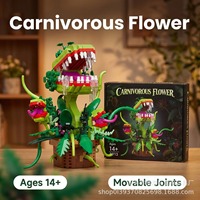 Modèle 3D de plante carnivore Venus Flytrap, jouet en plastique ABS, ensemble de construction éducatif de 800 pièces pour les 14 ans et plus