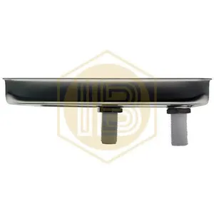 Piccolo vassoio in metallo con scaldabicchieri. - Product Image 4