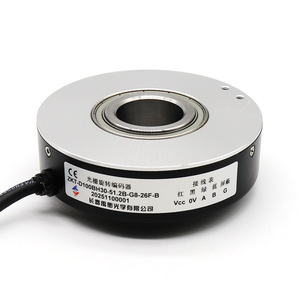 Encodeur rotatif à grille optique incrémental Changchun Yuheng ZKT-D100BH30-51.2B-G8-26F-B avec câbles à centre ouvert - Product Image 1