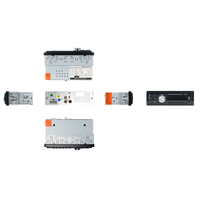 1 din panel desmontable de multimedia coche MP3 jugador estéreo de audio con Bt/DVD/VCD/CD/MP4/MP3/AM/FM