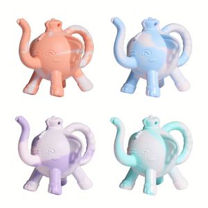 Baby Silicone Party <b>Gift</b> Tether Bag Soft <b>Elephant</b> Food Grade Toy - Product Image 1