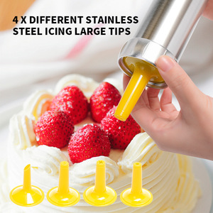 Hợp kim nhôm nướng công cụ thiết lập Cookie Báo Chí súng 20 miếng khuôn phun nướng đóng băng và đường ống súng - Product Image 5