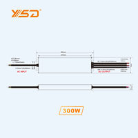 60w 100w 150w 200w 300w 12v 24v IP67 led transformateur tension constante triac 0-10v 1-10v Triac Dimmable Led Driver Alimentation
