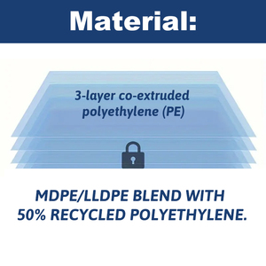 プラスチックゴミ袋,大型インフィニティ連続バッグ,丈夫生分解性ブルー工業用 - Product Image 5