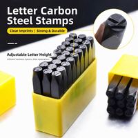Kit de poinçons numériques en acier pour lettres, durable, pour bijoux, métal et autres projets de bricolage