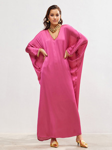 2024 nueva <span class=keywords><strong>ropa</strong></span> de Arabia Saudita superventas musulmana túnica sólida borde vestido de adoración Sudeste asiático Dubai <span class=keywords><strong>ropa</strong></span> de <span class=keywords><strong>mujer</strong></span> - Product Image 5