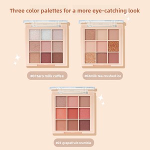 Paleta de Sombras de Ojos de Nueve Colores con Ingredientes Herbales de Helen Beauty, Sombras de Ojos Multiusos Mate, Brillantes y con Purpurina Fina, Tonos para Contorno - Product Image 3