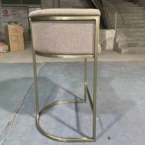 Ghế quầy <span class=keywords><strong>bar</strong></span> cao cấp phong cách Bắc Âu, nhà hàng nội thất sang trọng, giá rẻ, màu vàng, ghế quầy <span class=keywords><strong>bar</strong></span> hiện đại bằng kim loại, ghế quầy <span class=keywords><strong>bar</strong></span> nhung trắng - Product Image 3