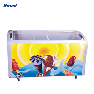 Congelador Horizontal con Puerta de Vidrio Deslizante para Exhibición de Hielo en Supermercados, 510L - Product Image 3