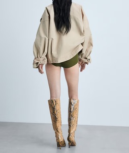 <span class=keywords><strong>Trench</strong></span> in Twill 100% Cotone con Bottoni a Doppio Petto Diagonale, Cappotto Invernale da <span class=keywords><strong>Donna</strong></span> <span class=keywords><strong>Classico</strong></span> Vintage - Product Image 3