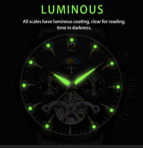 TRSOYE 816 Montre automatique chronographe mécanique de luxe pour hommes avec réserve de marche Usine Vente en gros Célèbre bracelet en cuir de marque - Product Image 2