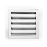 Grille de retour d'air en aluminium Offre Spéciale Ventilation porte/mur/plafond avec lames fixes