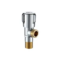 Vanne d'angle en cuivre épaissir l'eau chaude froide chauffe-eau domestique vanne triangulaire 1/2in robinet de cuvette de toilette vanne antidéflagrante