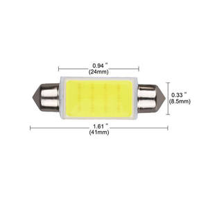 ไฟ LED สำหรับรถยนต์ ลดราคาพิเศษ ไฟอ่านหนังสือแบบสองหัว COB ขนาด 31 มม. 36 มม. 39 มม. 41 มม. หลอดไฟป้ายทะเบียน - Product Image 2