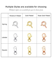 Prix de gros résultats de bijoux bas prix beaucoup de tailles chaîne en argent trouver homard printemps 925 fermoirs en argent sterling