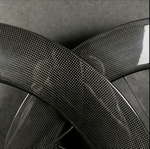 Juego de Ruedas de Carbono 700C para Bicicleta de Carretera, 88mm de Profundidad, 25mm de Ancho, Clincher/Tubular/<span class=keywords><strong>Tubeless</strong></span> - Product Image 2